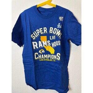 Los Angeles Rams Fanatics Super Bowl LVI T-Shirt Boys M 10-12 Blue NFL Football